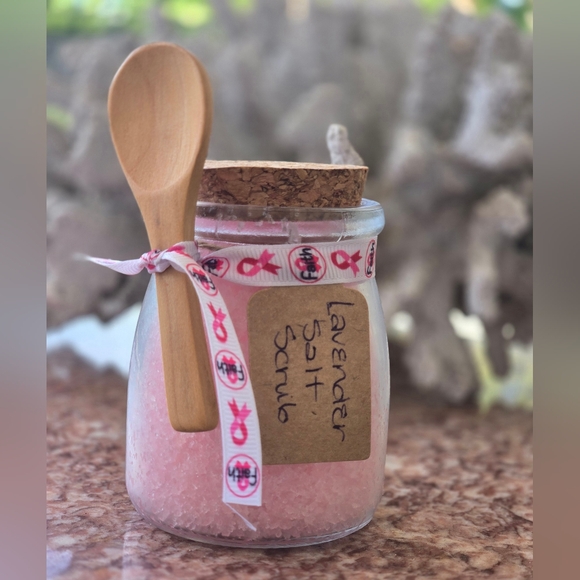 Hand Crafted Other - Homemade Salt Scrub Lavender
